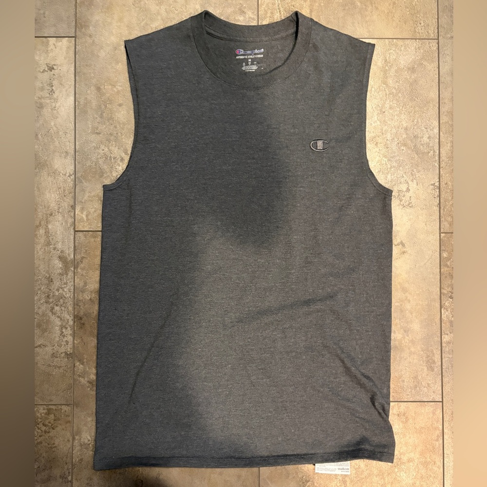 Champion Men's Grey Jersey Muscle Tank